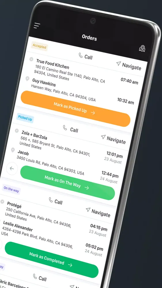 Скриншоты My Driver App
