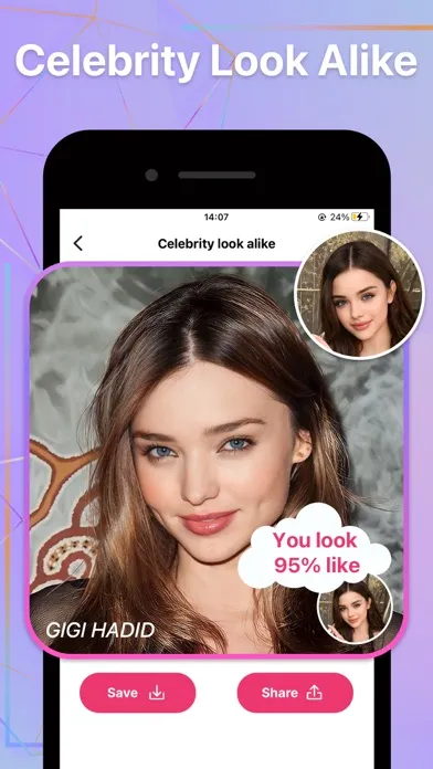 Captures d'écran de AI Future Baby Face Generator