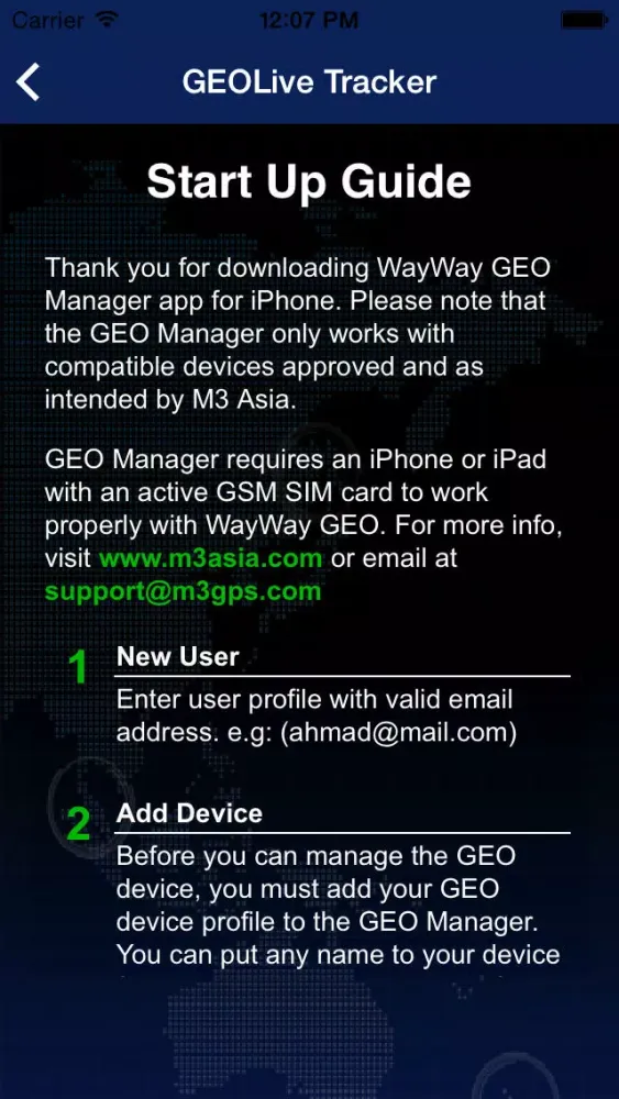 GEO LiveTracker Screenshots