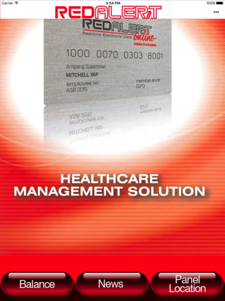 RedAlertCard iPad  스크린샷