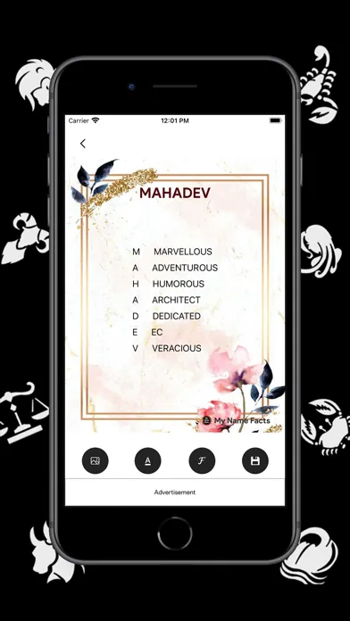 Tangkapan skrin My Name Facts - Name Meaning