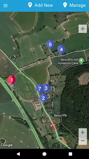 Capturas de tela do NavM8 Address-Finder multidrop
