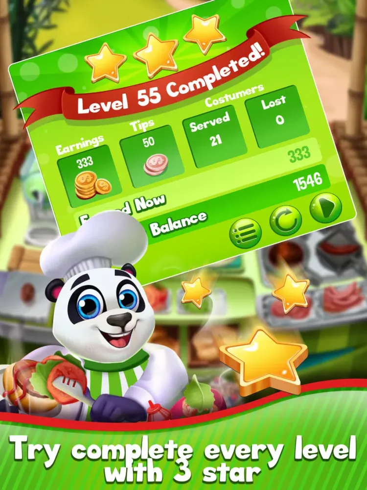 My Chef Panda: Cook Restaurant iPad  Ekran Görüntüleri