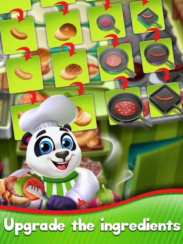 My Chef Panda: Cook Restaurant iPad  Ekran Görüntüleri