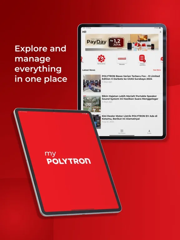 ภาพหน้าจอของ My Polytron iPad 