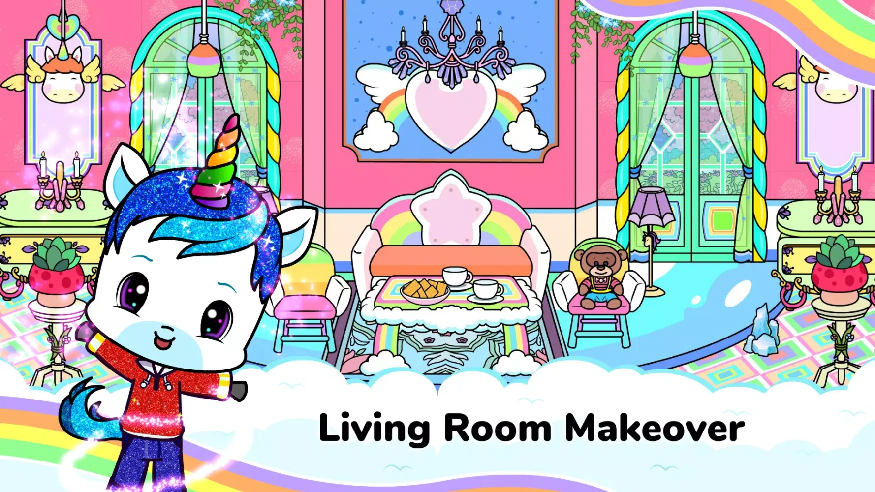 Capturas de tela do Tizi Town Home Decoration Game