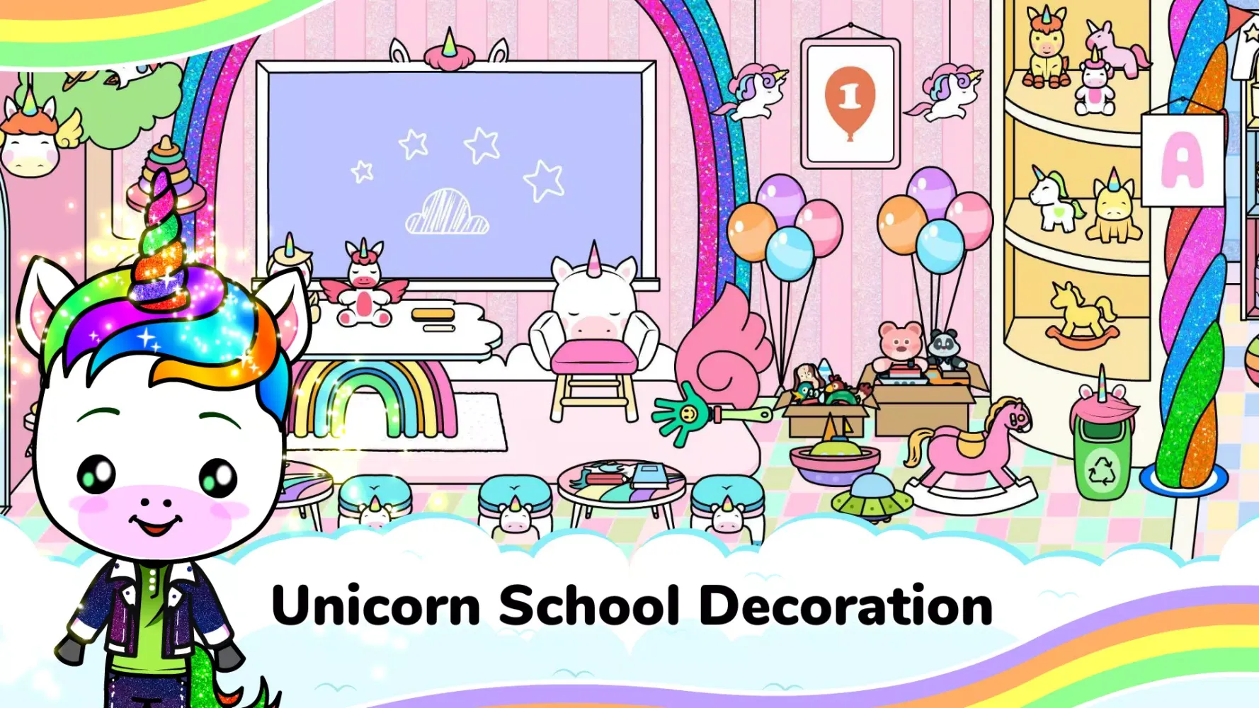 Capturas de tela do Tizi Town Home Decoration Game