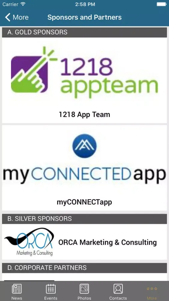 Скриншоты myCONNECTEDapp
