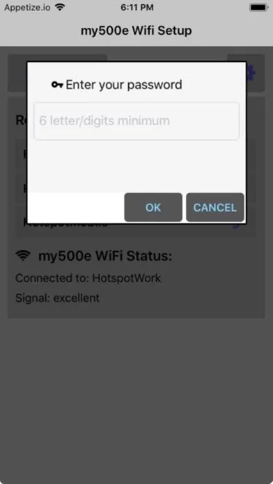 my500e Wifi-Setup سکرین شاٹس