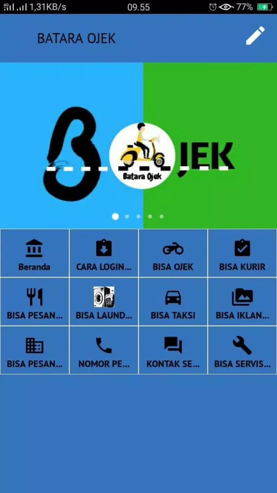 Capturas de tela do B-OJEK
