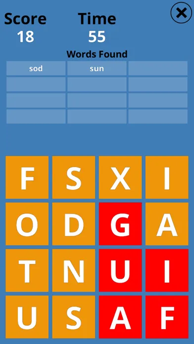 Tangkapan layar Word Worm Touch