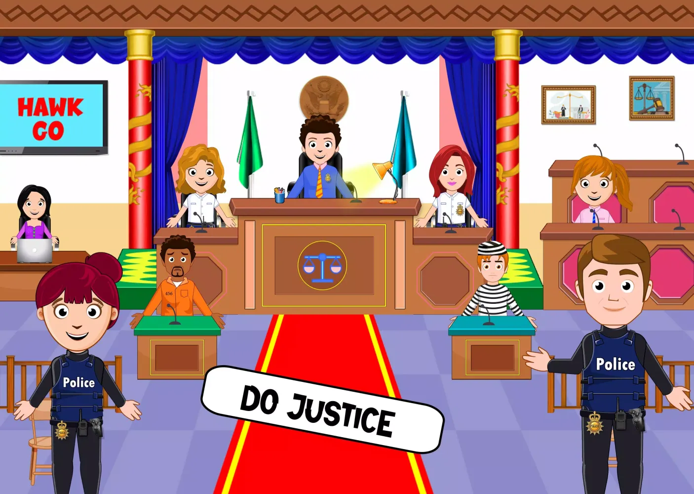 Capturas de pantalla de My Home City Town: Police Game