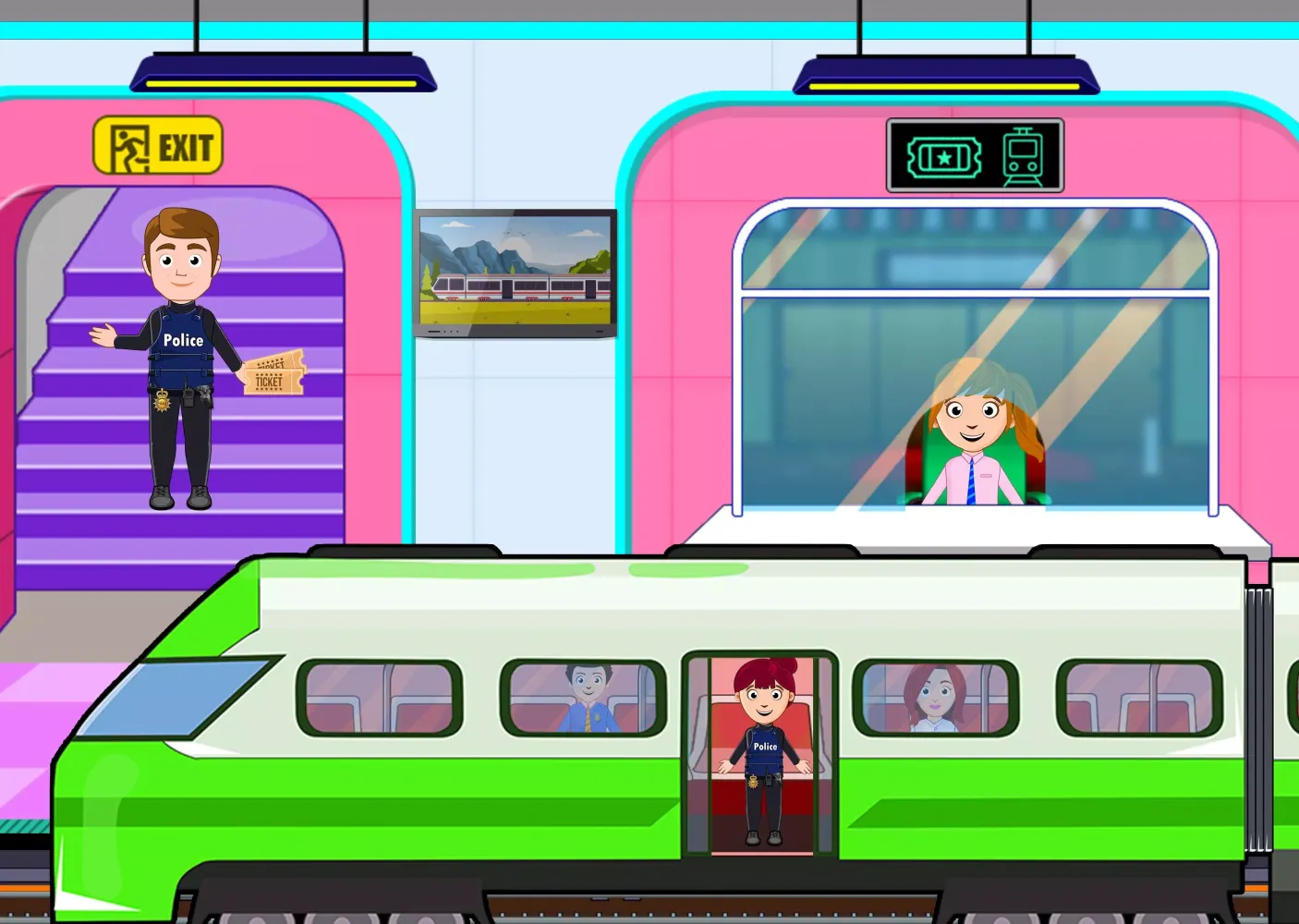 Capturas de pantalla de My Home City Town: Police Game