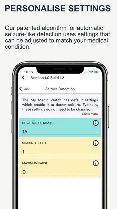 Seizure Alert - My Medic Watch Screenshots