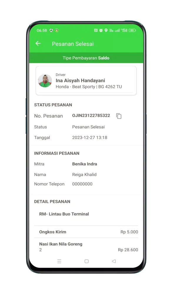 Screenshot di DRIVER OJIN (OJEK INDRALAYA)