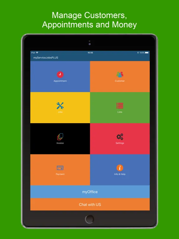 Скриншоты myServiceJOBS+Office iPad 