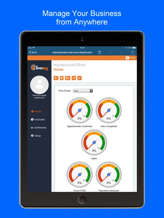 Скриншоты myServiceJOBS+Office iPad 