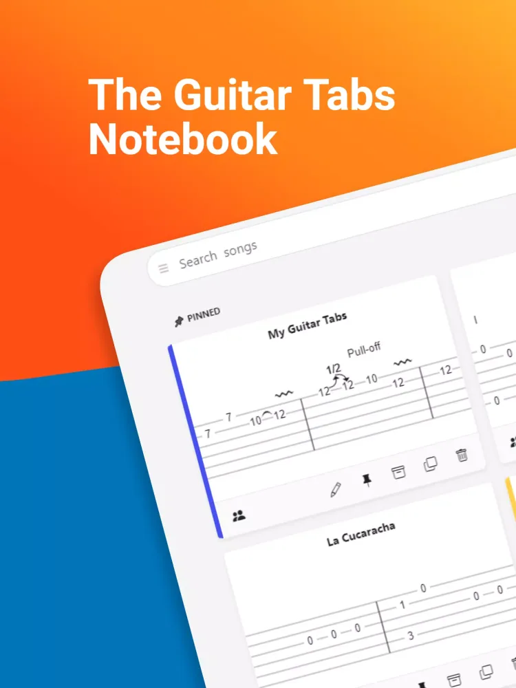 Capturas de tela do My Guitar Tabs