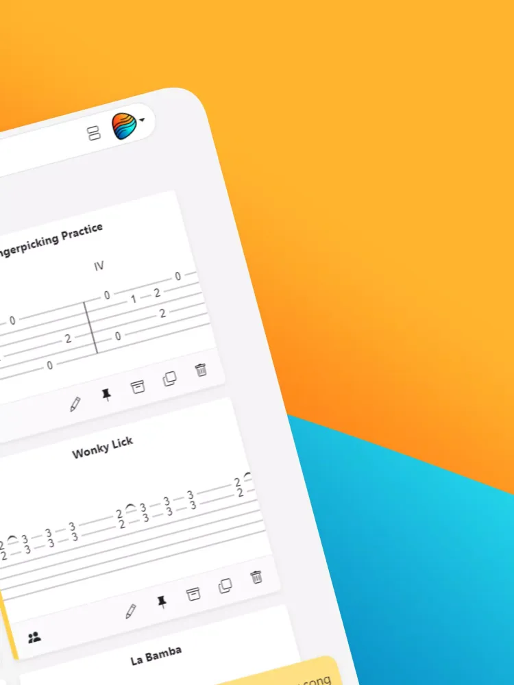 Capturas de tela do My Guitar Tabs