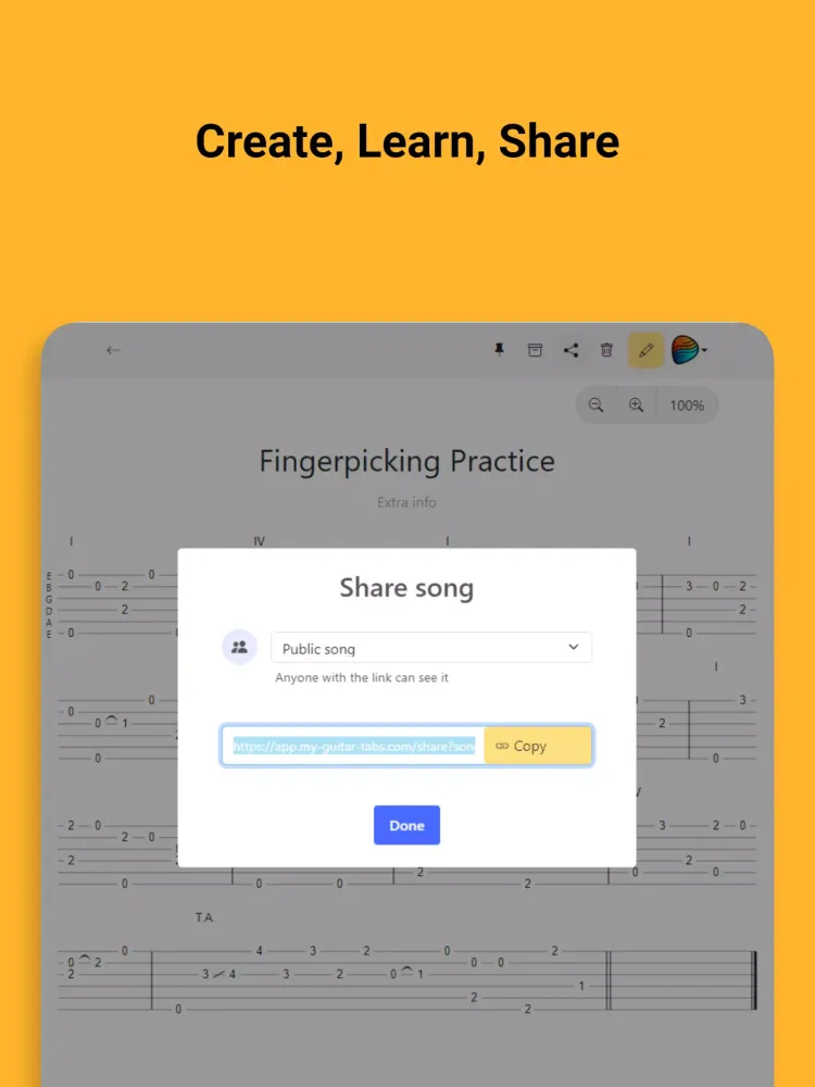 Capturas de tela do My Guitar Tabs