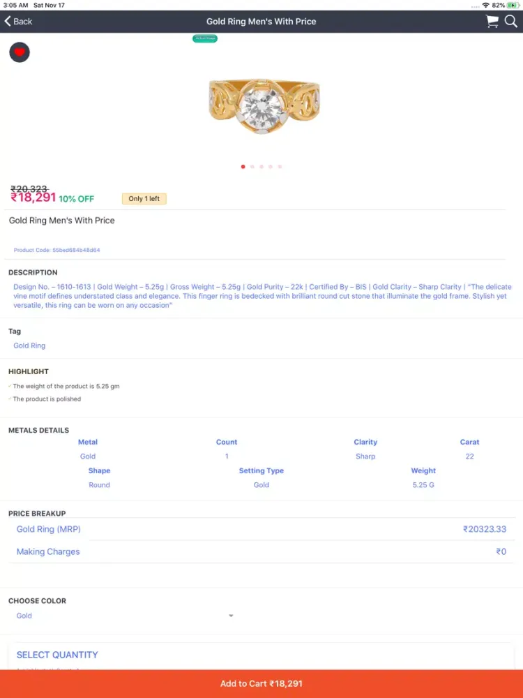 Capturas de tela do My Abhushan - Jewellery Store iPad 