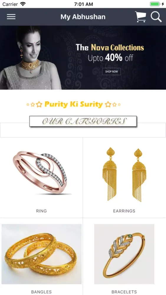 Capturas de tela do My Abhushan - Jewellery Store