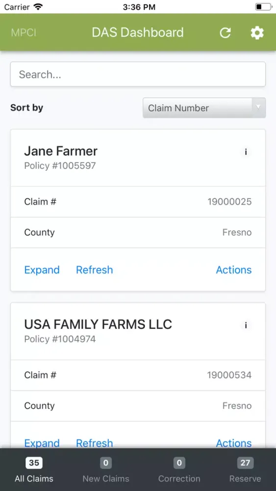 Скриншоты GlobalAg DASHboard