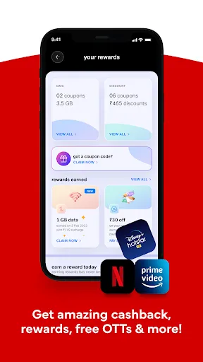 Airtel Thanks – Recharge & UPI Screenshots