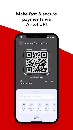Airtel Thanks – Recharge & UPI Screenshots