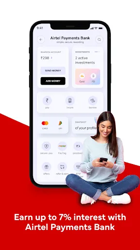 Airtel Thanks – Recharge & UPI Screenshots