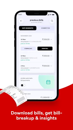 Airtel Thanks – Recharge & UPI Screenshots