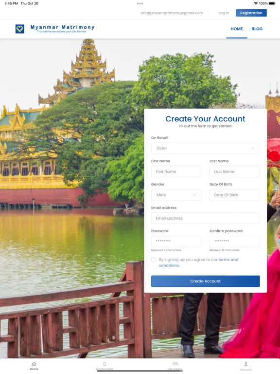 Capturas de tela do Myanmar Marriage App iPad 