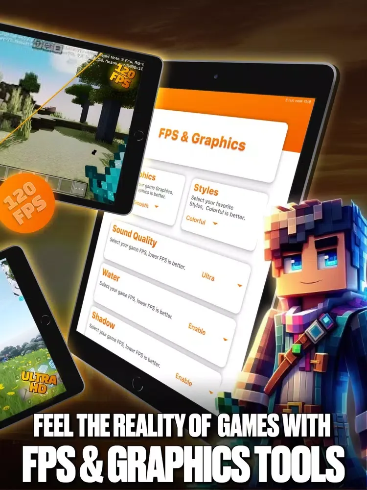 Capturas de tela do GFX Tool & Games Booster iPad 
