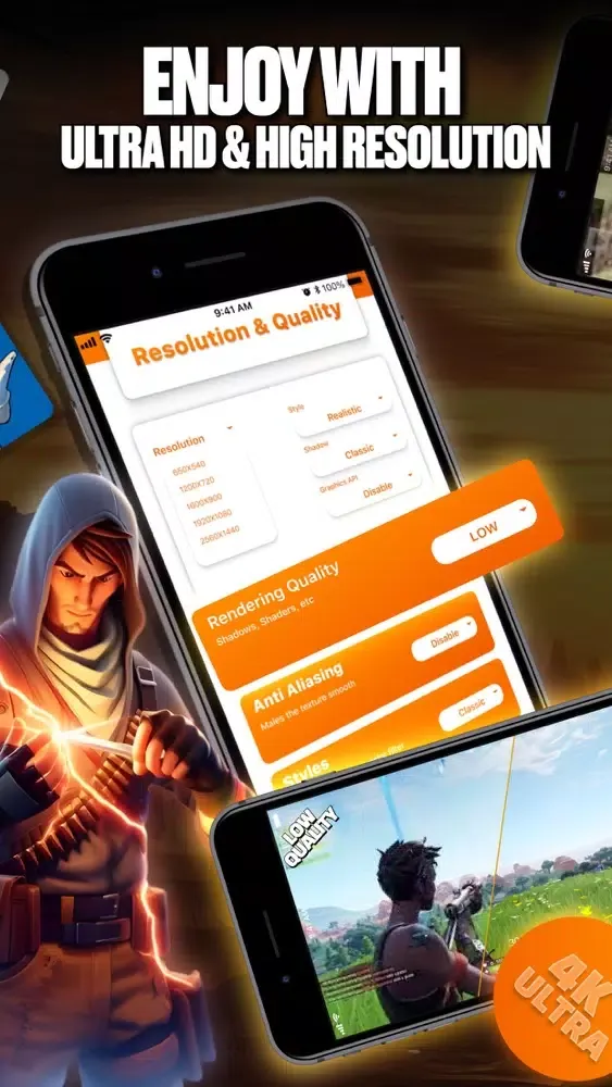 Capturas de tela do GFX Tool & Games Booster