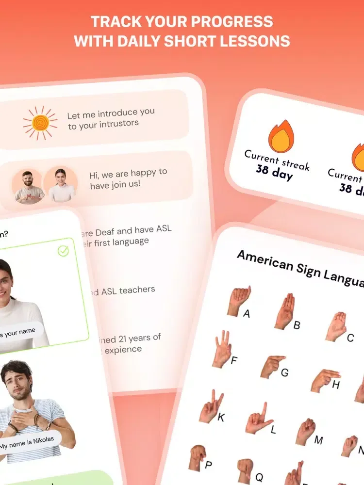 ASL：Sign Language Lessons App iPad 應用截圖