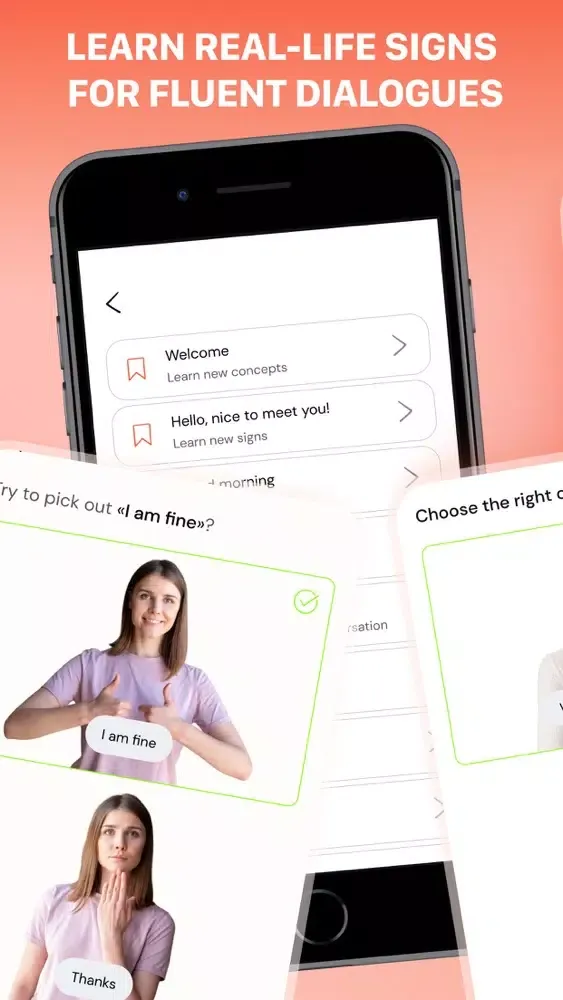 ASL：Sign Language Lessons App應用截圖