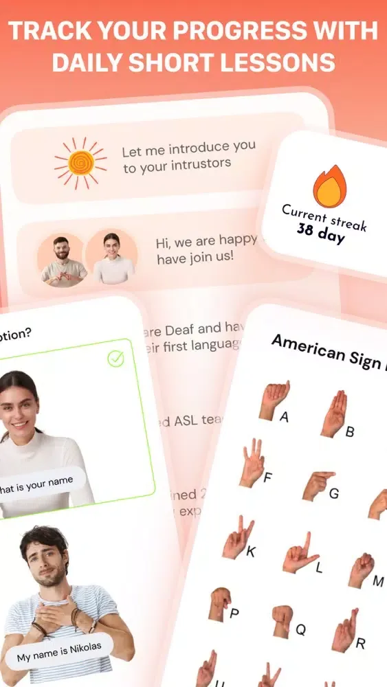 ASL：Sign Language Lessons App應用截圖