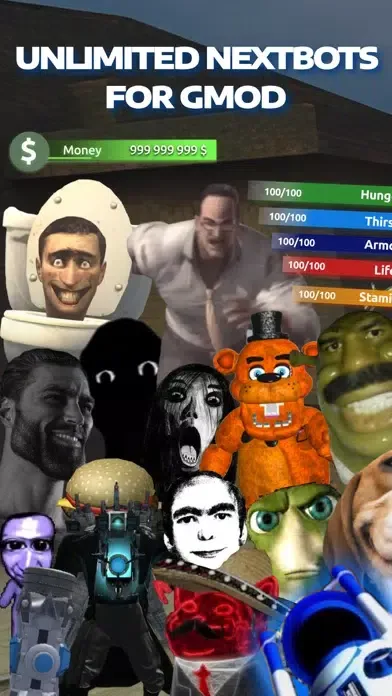 Ảnh chụp màn hình của Nextbots Mods for GMod