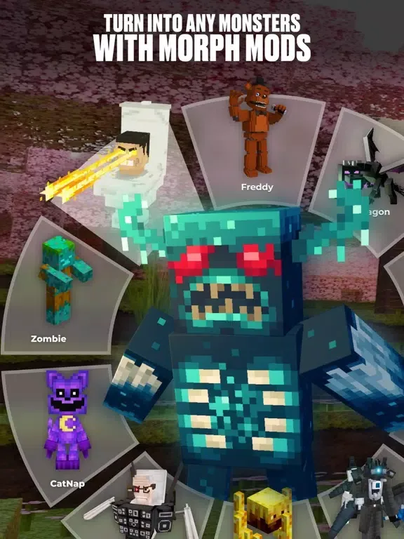 Captures d'écran de Morph Mods for Minecraft PE , iPad 