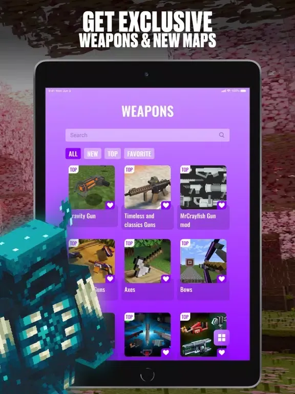 Captures d'écran de Morph Mods for Minecraft PE , iPad 