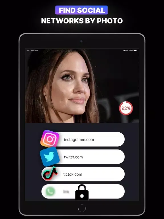 Tangkapan skrin Face Checker ID：AI Search iPad 