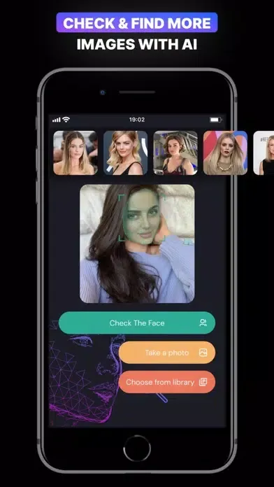 Tangkapan skrin Face Checker ID：AI Search