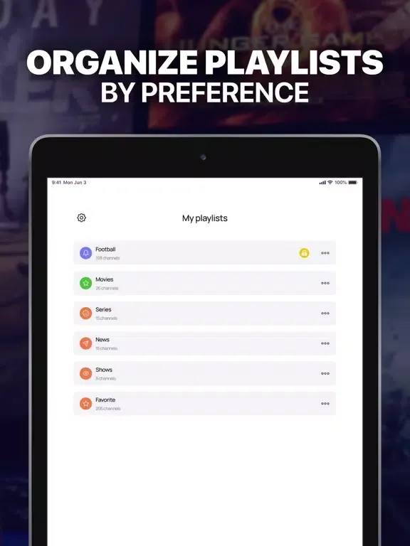 صور IPTV Smarters Player TV PRO iPad 
