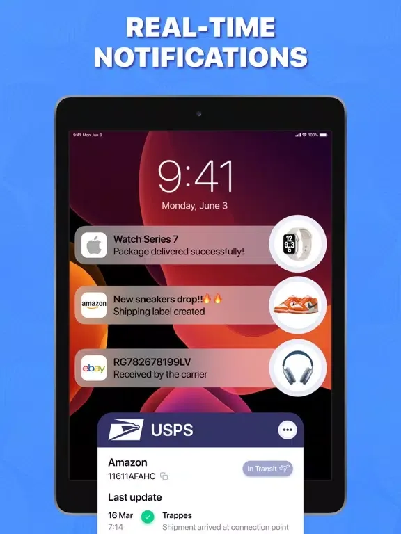 Capturas de tela do Package & Delivery Tracker iPad 