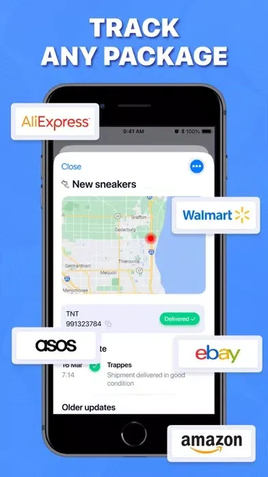 Capturas de tela do Package & Delivery Tracker
