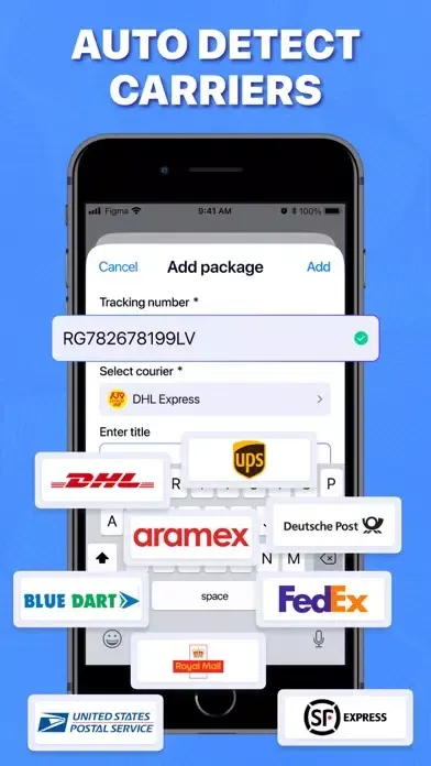Capturas de tela do Package & Delivery Tracker