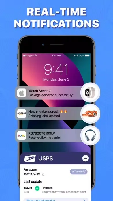 Capturas de tela do Package & Delivery Tracker