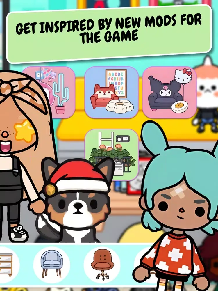 Capturas de pantalla de Mods & Furniture Toca World iPad 