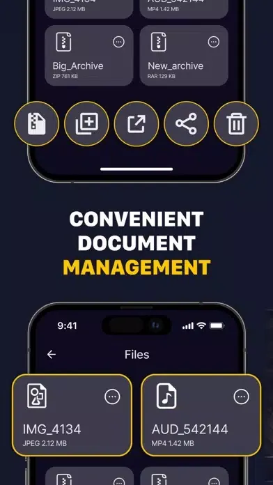 Unzip - Zip, RaR Files Opener スクリーンショット