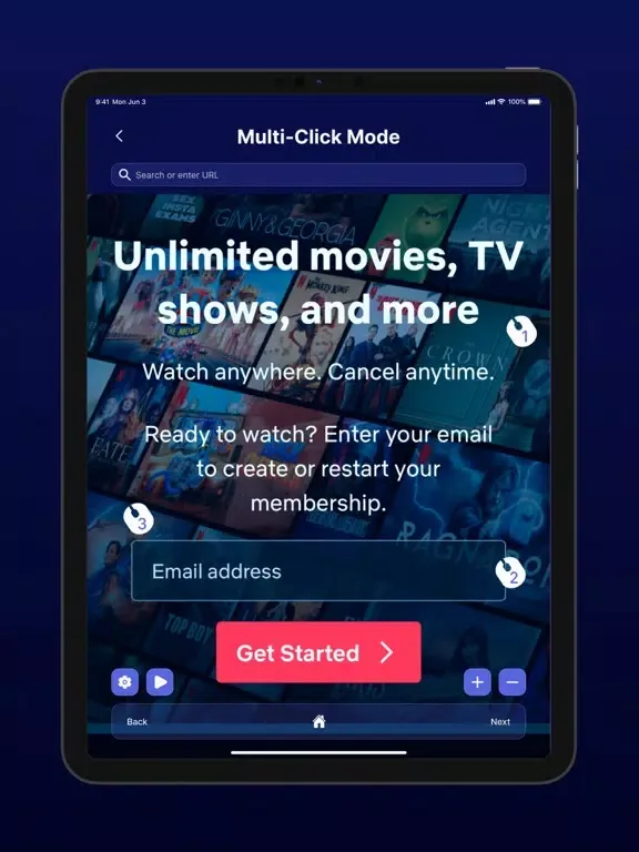 Zrzuty ekranu Auto Clicker - Automatic Tap, iPad 